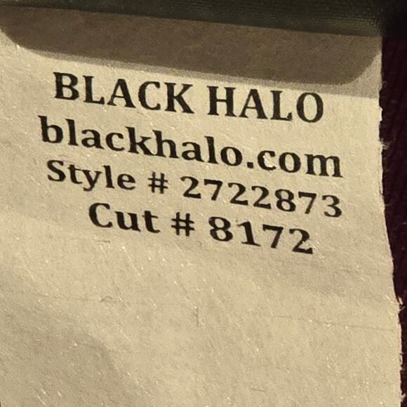 Black Halo NWT Arlo Dark Red Berry Velvet Draped Cocktail Mini Dress, Size 4 - Picture 12 of 12